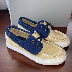 Polo Ralph Lauren Little Boy Velcro Boat Shoes size 11 1/2